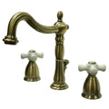 Antique Brass Widespread Bathroom Faucet C599889