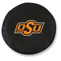 Black Vinyl Fitted Car Tire Cover Q513374