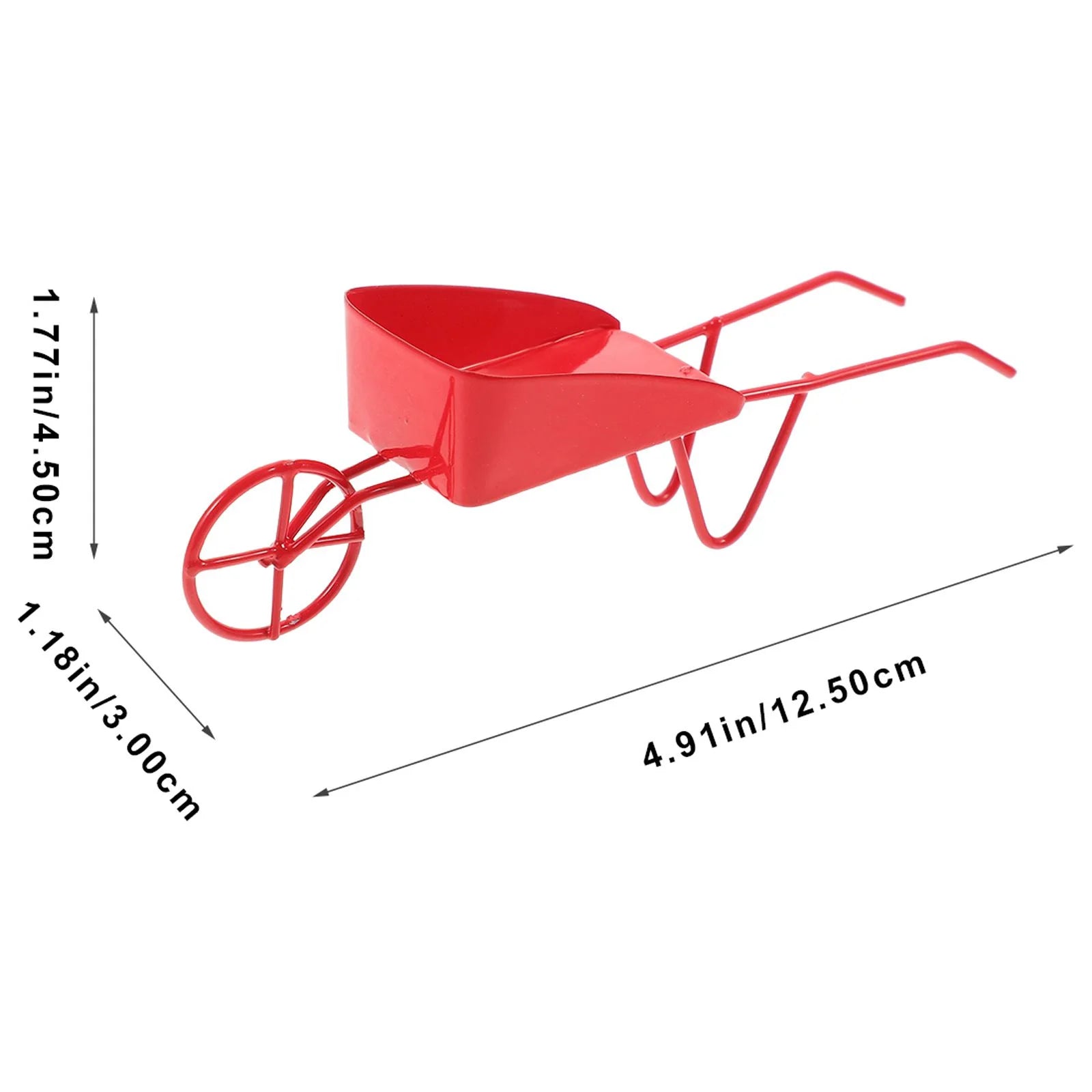 Miniature Vintage Metal Wheelbarrow Z91017