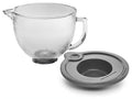 Tilt-Head Hammered Glass Bowl with Lid, 5-Quart V978795