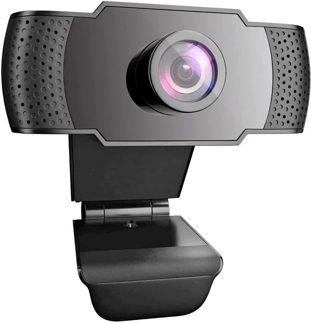 1080P Webcam with Microphone, USB2.0, Rotatable, Pack of 2 B72350