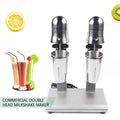 Dual Head Commercial Electric Milk Shaking Machine with 2pcs 650ml Cup Drink Mixer N379
