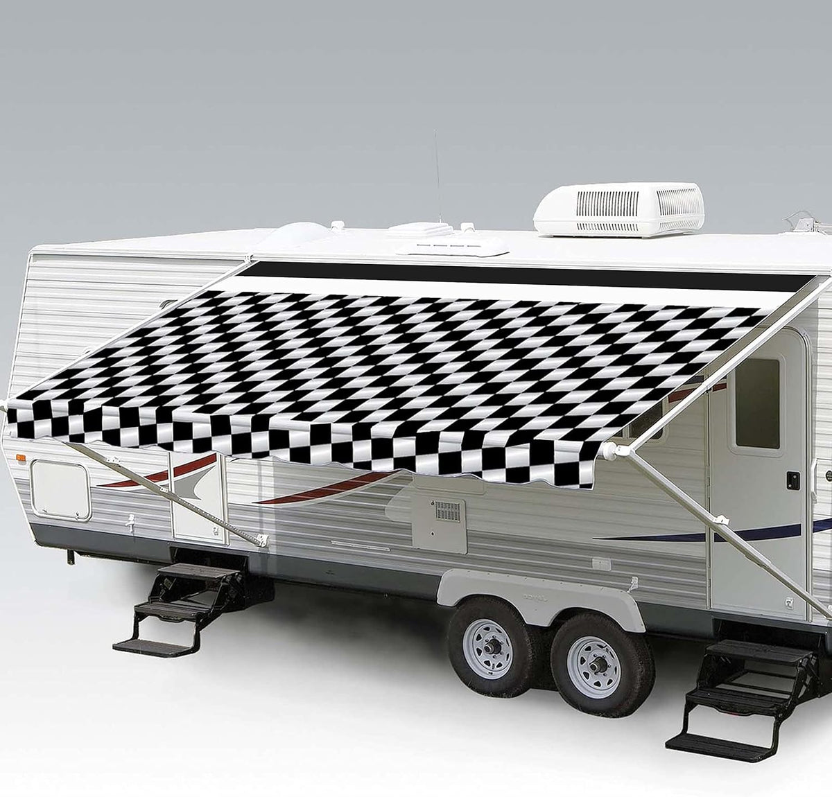 15' Heavy Duty Weatherproof Vinyl RV Awning Fabric Replacement J7619