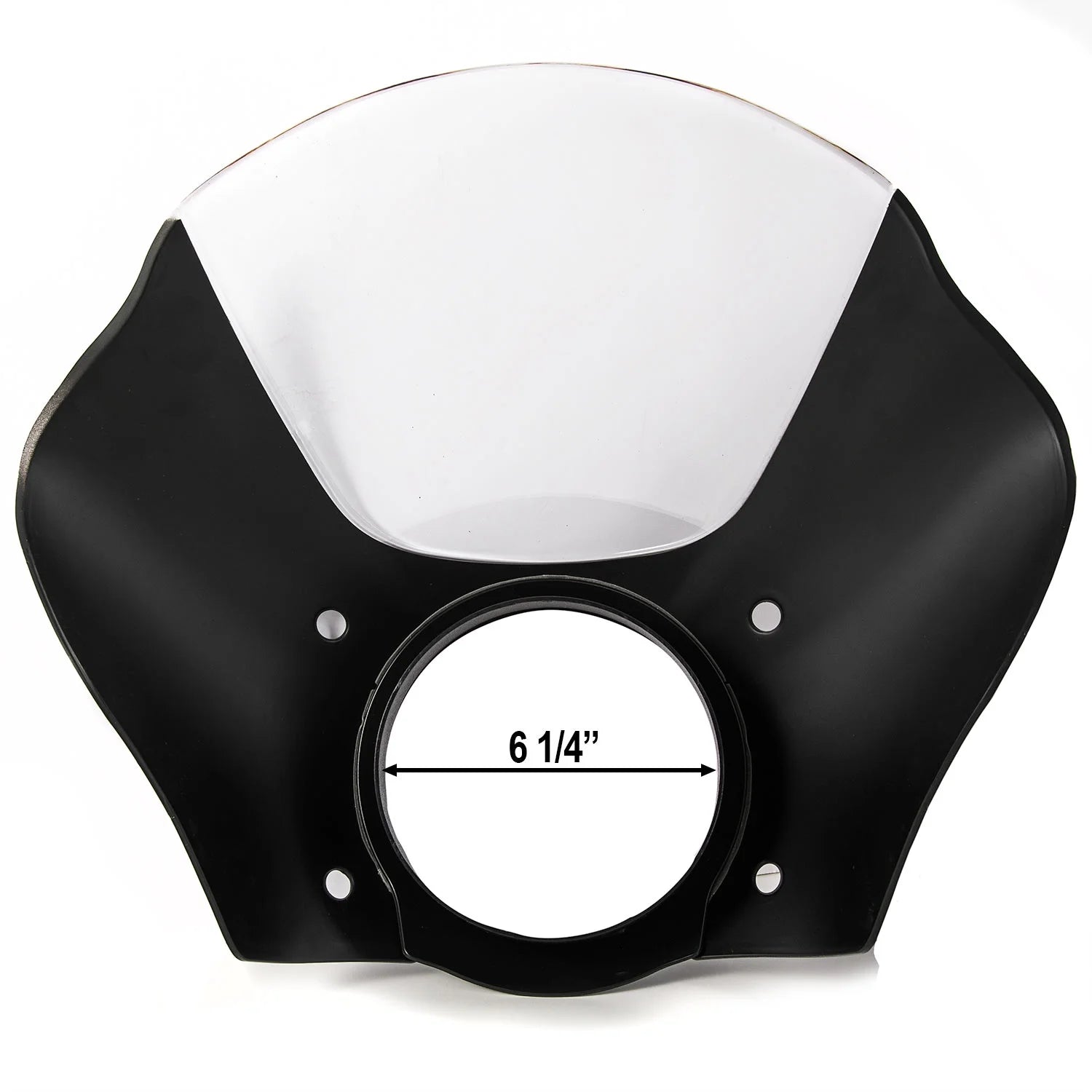 Black & Clear Quarter Fairing Windshield Kit with Fork Mounting Hardware E757629