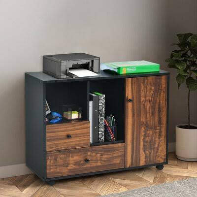2-Drawer Mobile Lateral Filing Cabinet S5028