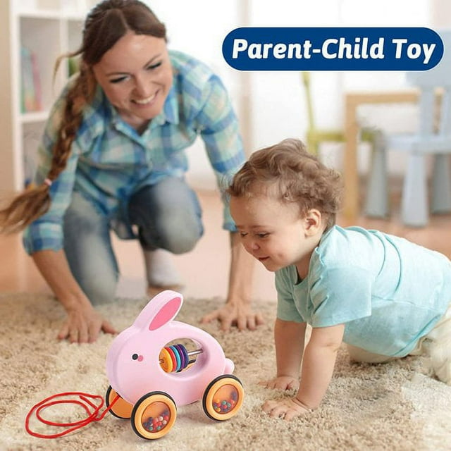 Pull Along Rolling Animal Toy (Rabbit) R59147