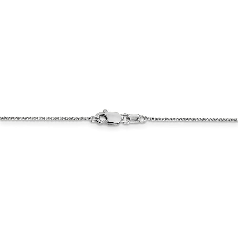 14K White Gold .8mm Baby Wheat Chain I708
