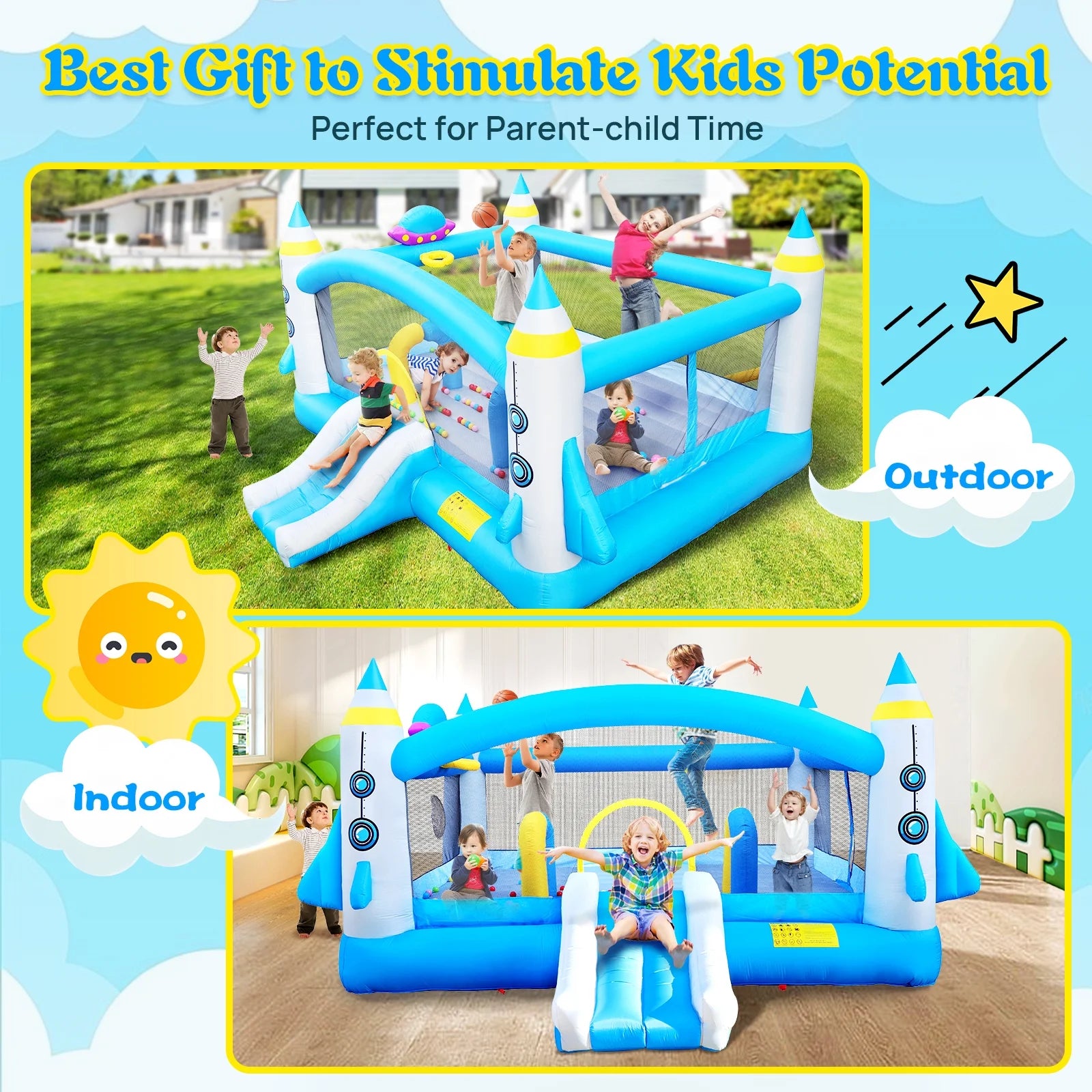Inflatable Bouncer with Blower U543095