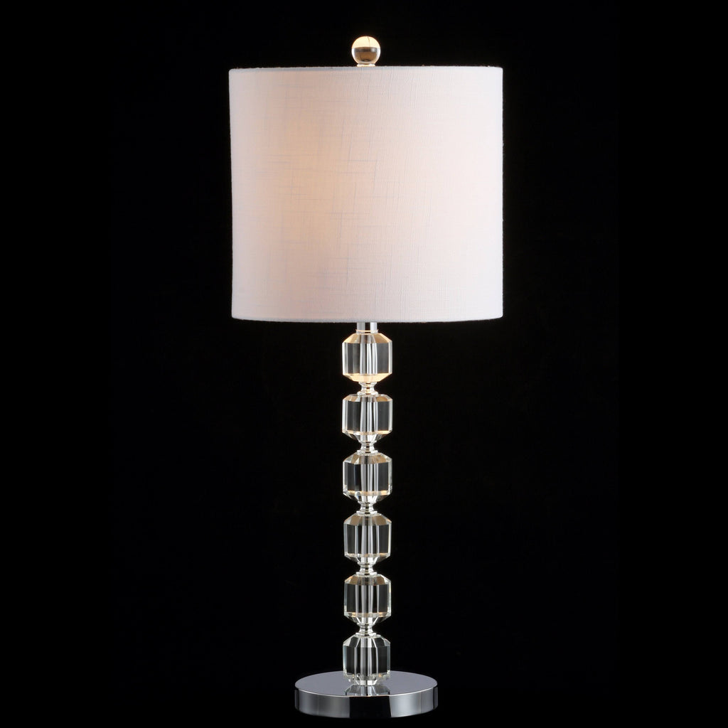 27.5 in. Chrome/Clear LED Table Lamp F903008