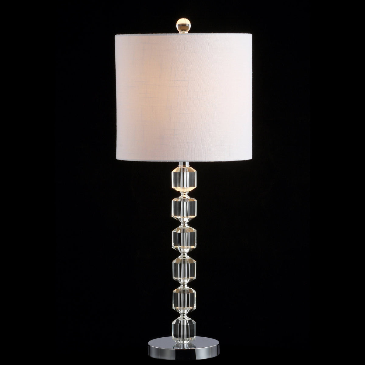 27.5 in. Chrome/Clear LED Table Lamp F903008
