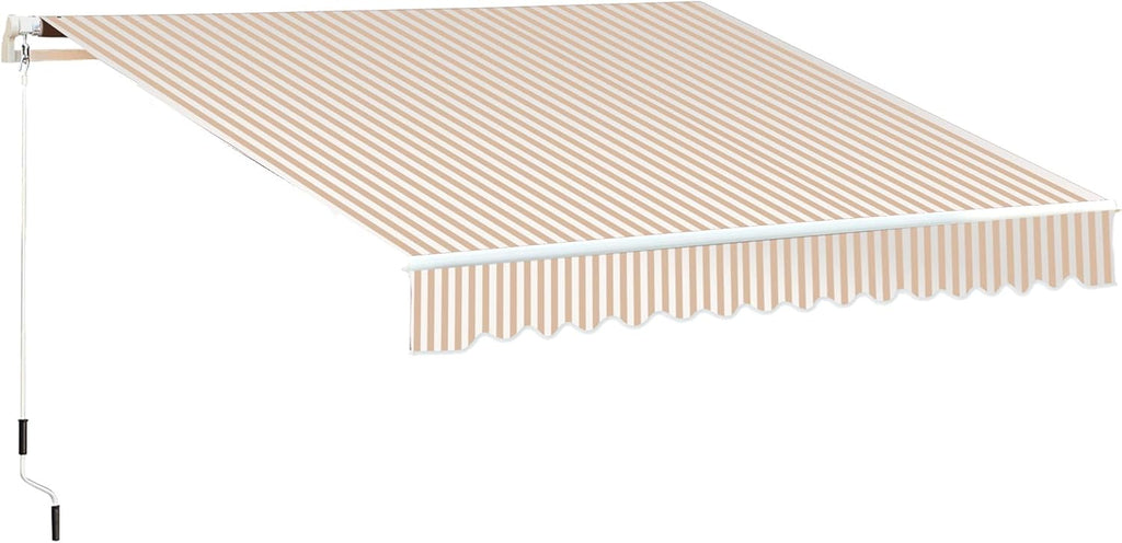 Beige Retractable Patio Awning Q645