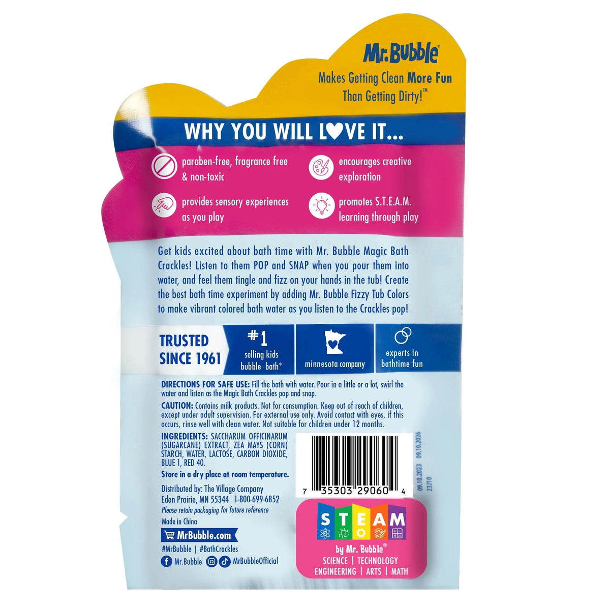 Paraben & Fragrance-Free Bath Crackles W763803