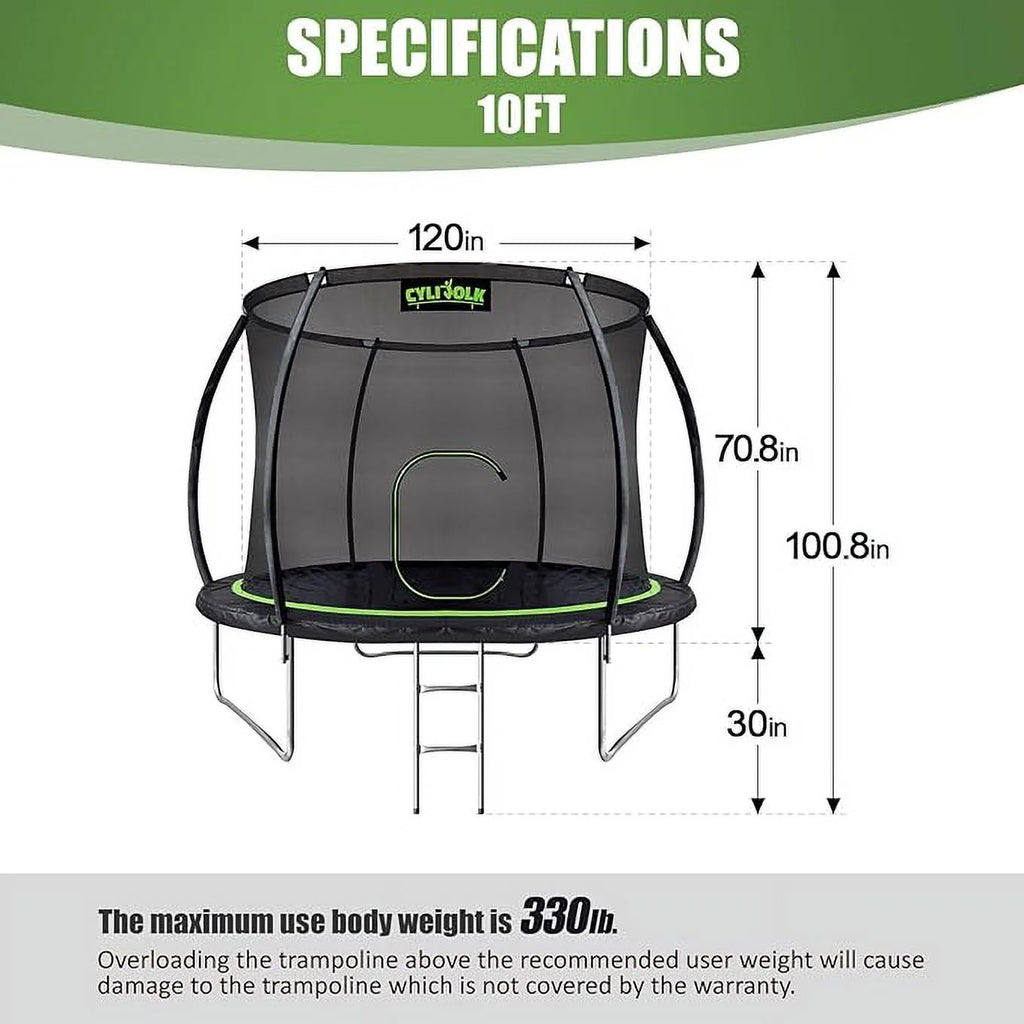 10 Foot Trampoline with Ladder P25685