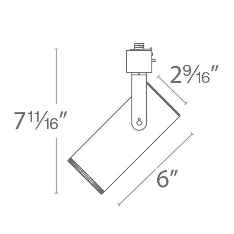 Dark Bronze LED Track Head X881245