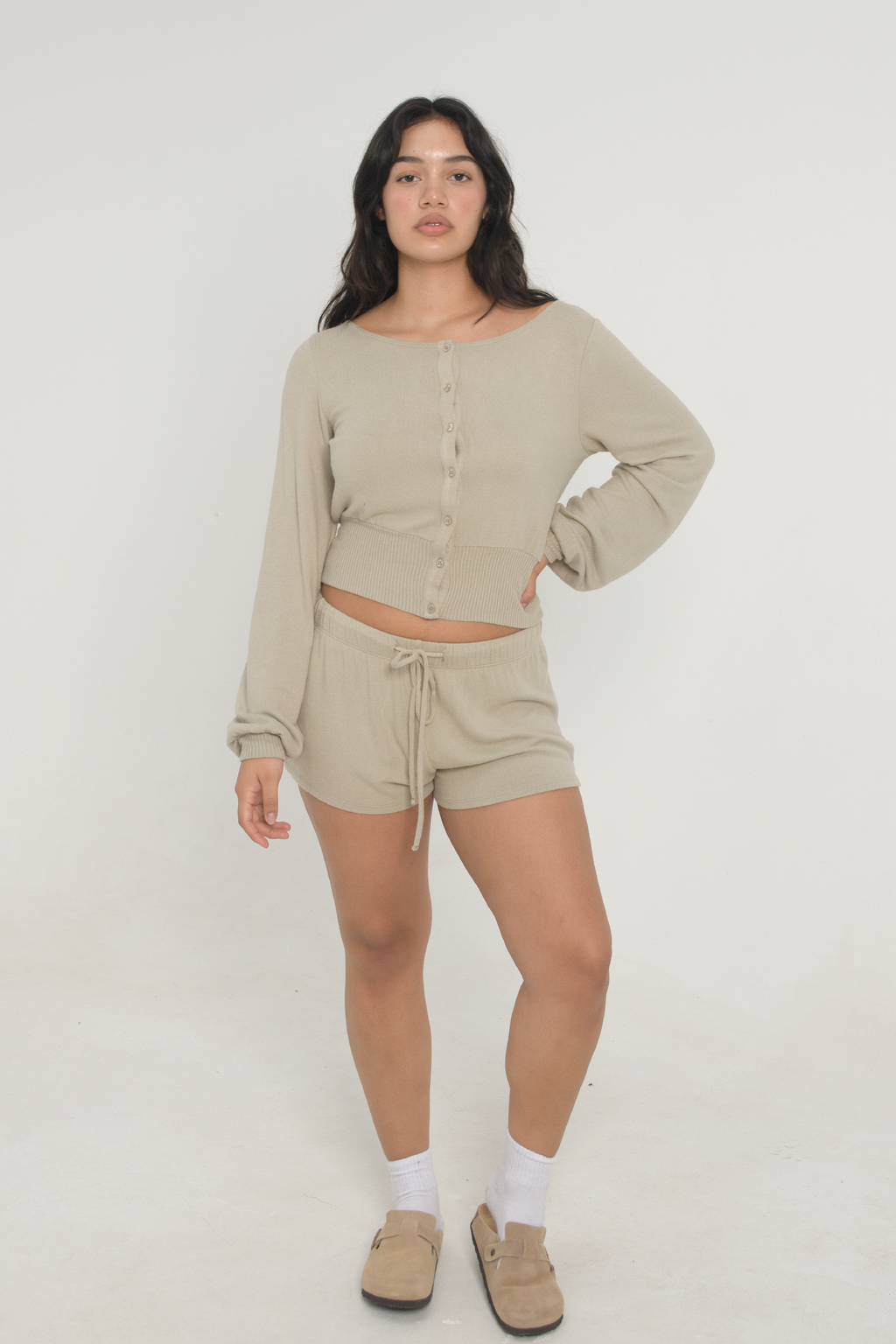 Sweater Shorts - Oatmeal