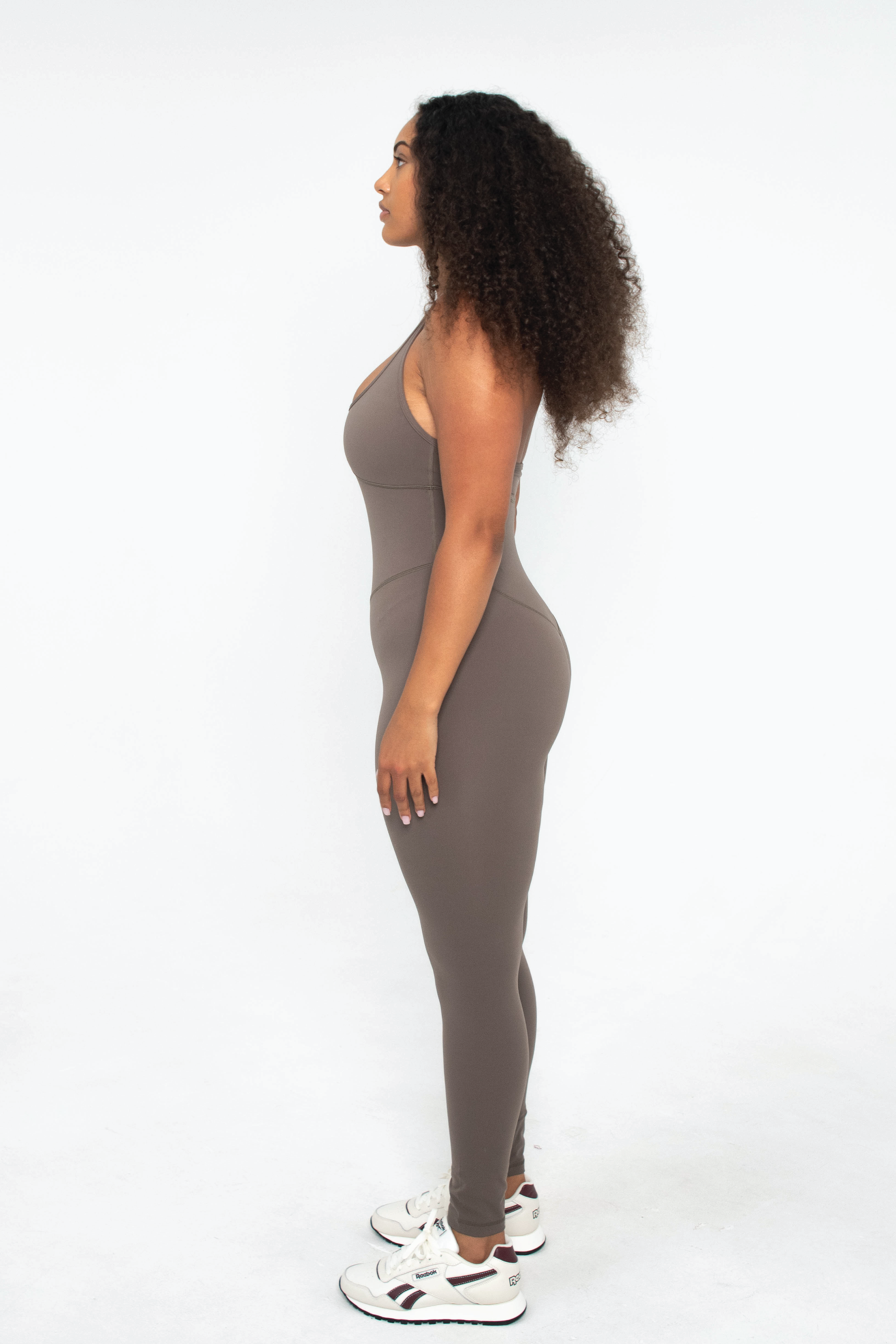 Halter Onesie - Walnut